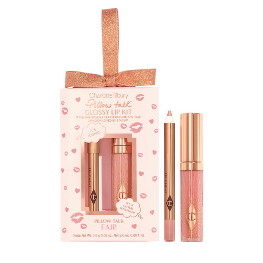 Charlotte Tilbury Mini Glossy Pink Lip Gloss + Lip Liner Set