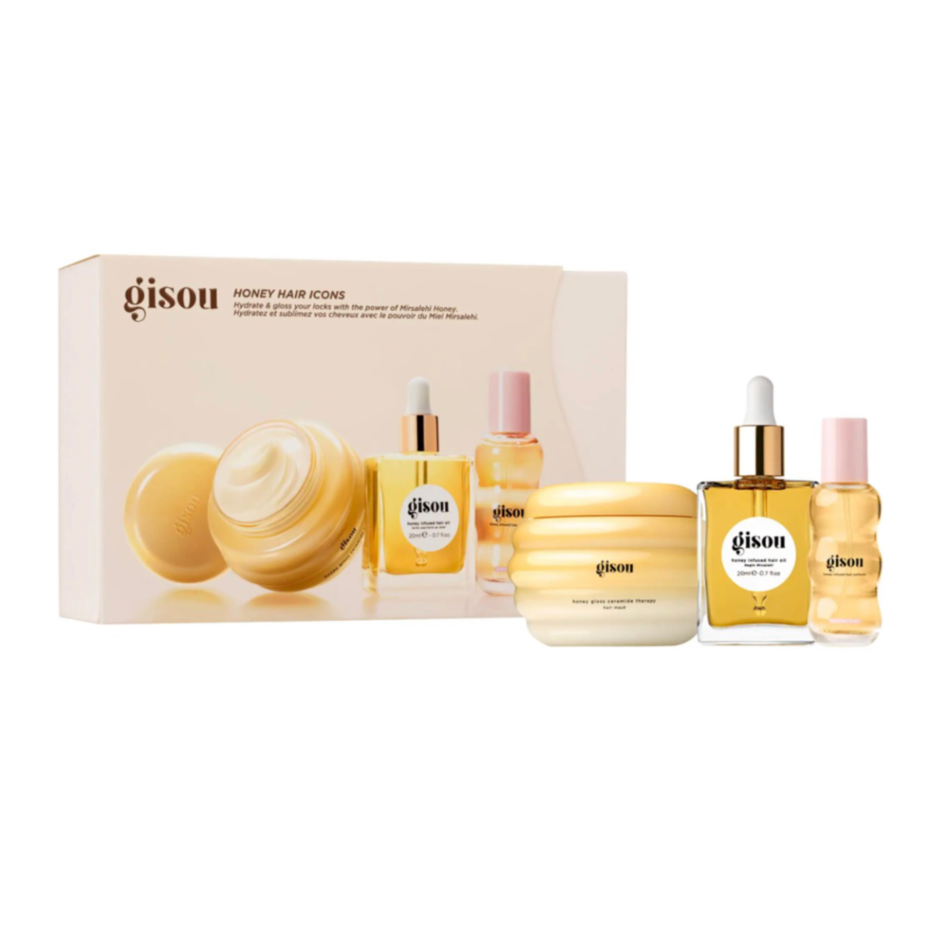 Gisou Honey Hair Icons Set