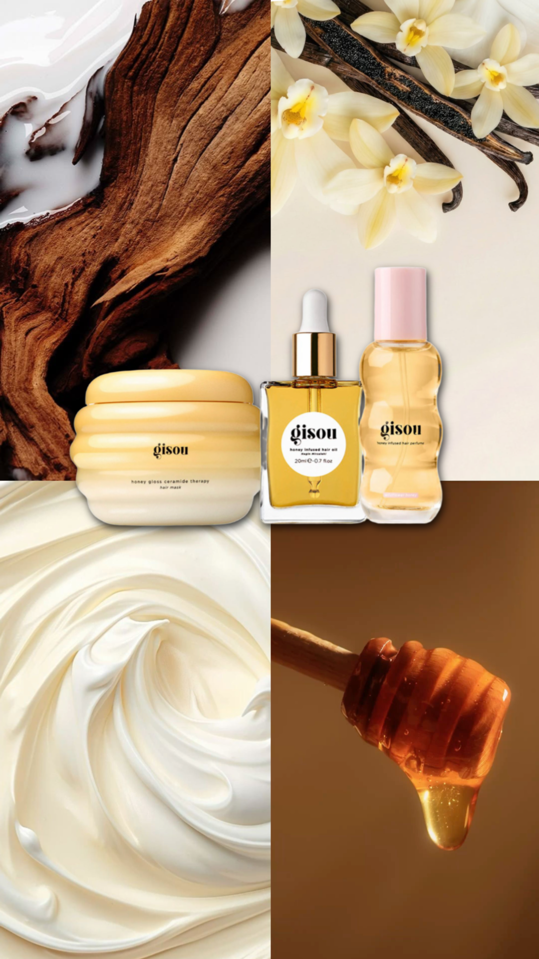 Gisou Honey Hair Icons Set