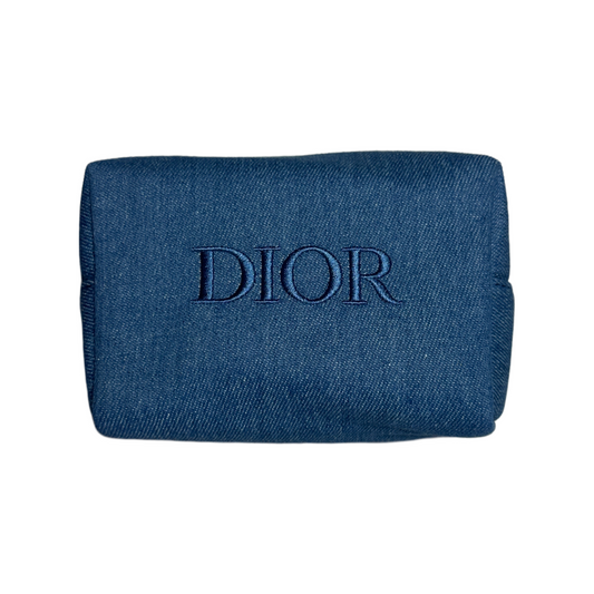 Dior Beauty Denim Cosmetic Pouch Bag